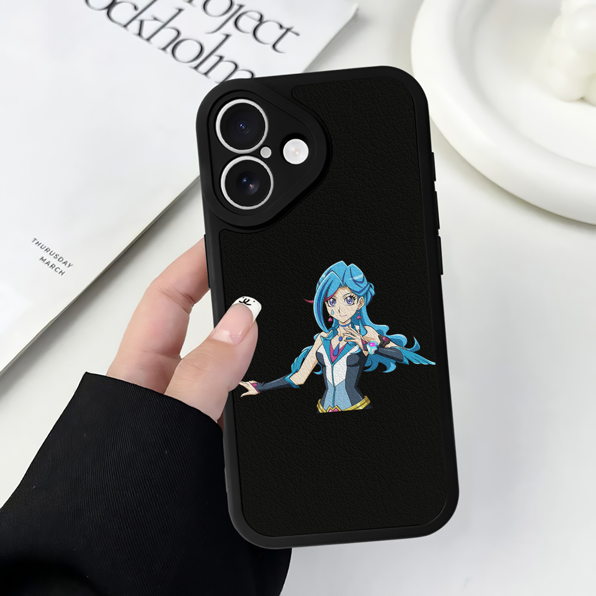 遊☆戯☆王 Yu-Gi-Oh! 【iPhone 16シリーズ対応】シリコンスマホケース（レザー調） 材質：シリコン